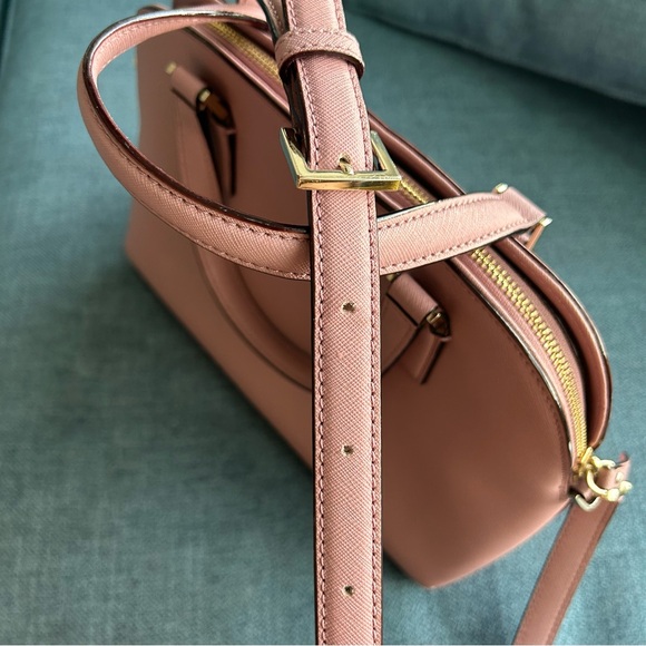 Kate Spade Cameron Street Lottie Safiano Leather Crossbody Bag Medium in Pink - Picture 8 of 15